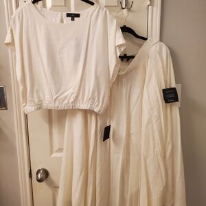 Lulu's Ivory Top And Skirt - Never Worn
